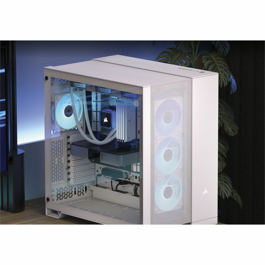 Corsair 6500D AIRFLOW Mid-Tower Dual Chamber PC Case - White — CC-9011260-WW
