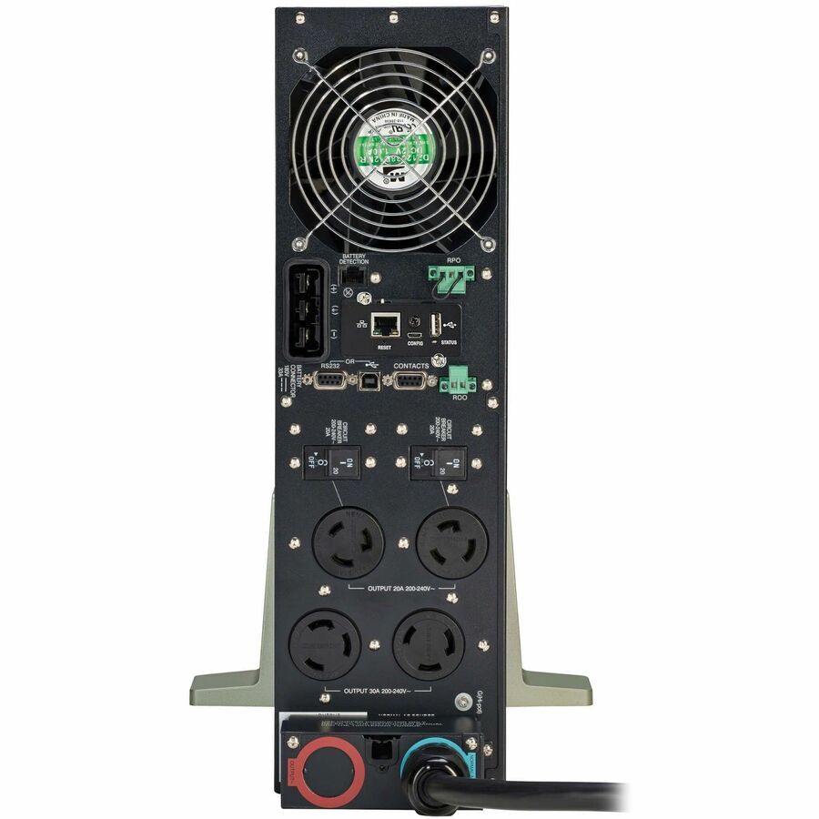 Eaton Tripp Lite Series SmartOnline 6000VA 5400W 208V Online Double-Conversion UPS - 2 L6-20R and 2 L6-30R Outlets, L6-30P Input, Network Card Included, Extended Run, 3U Rack/Tower, TAA — SU6000RT3UTAA