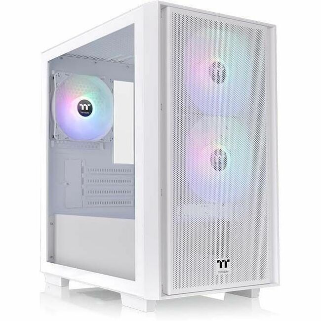 Thermaltake Versa H16 TG ARGB Snow Micro Tower Chassis — CA-1Y8-00S6WN-01