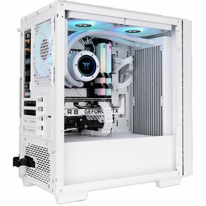 Thermaltake Versa H16 TG ARGB Snow Micro Tower Chassis — CA-1Y8-00S6WN-01