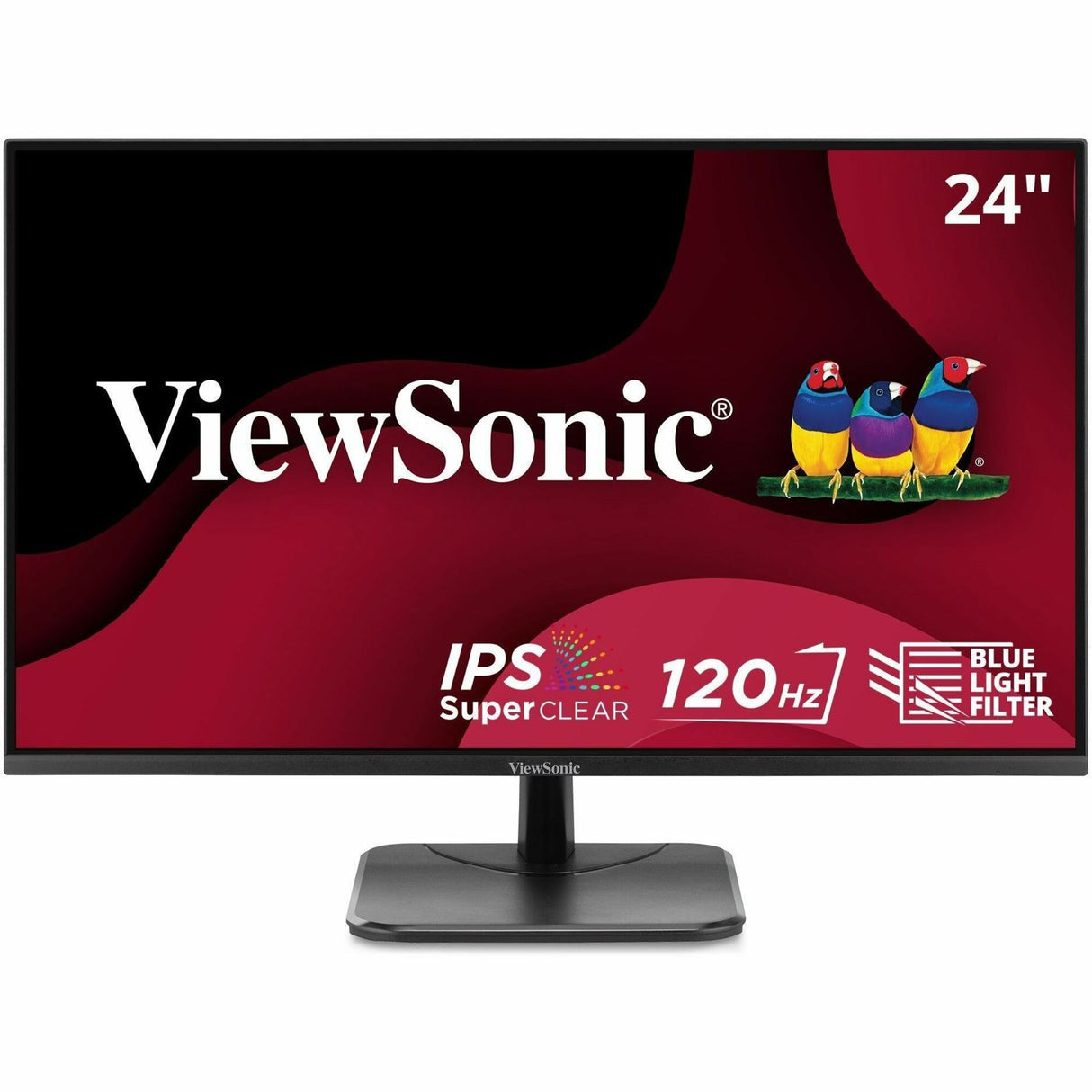 ViewSonic VA2456A-MHD 24 Inch IPS 1080p Monitor with 120Hz, Eye Care, HDMI, DisplayPort, and VGA Inputs for Home and Office — VA2456A-MHD