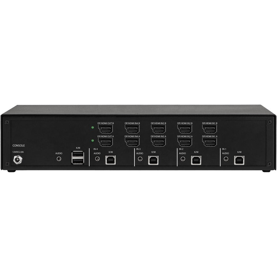 Black Box Secure NIAP 4.0 Certified KVM Switch - FlexPort HDMI/DisplayPort — KVS4-2004HV