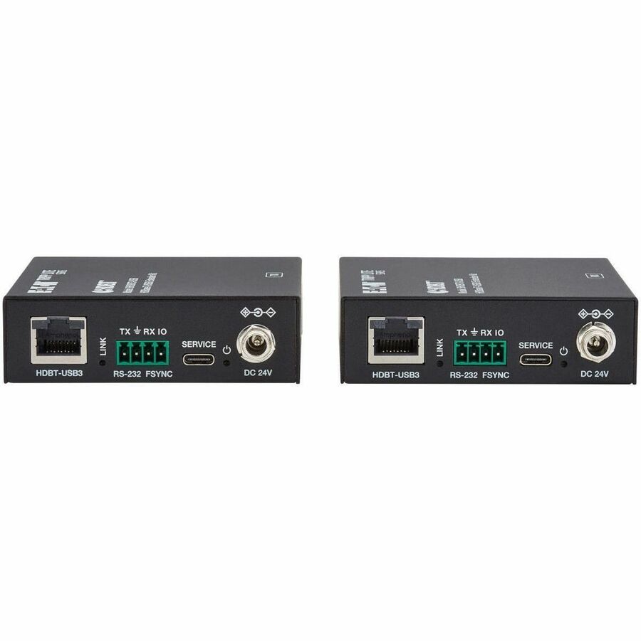 Eaton Tripp Lite Series HDBaseT-USB3 over Cat6a Extender Kit, 4 USB-A 3.2 Gen 1 Ports, PoC, RS-232, Up to 328 ft. (100 m), TAA — BHDBT3-USB