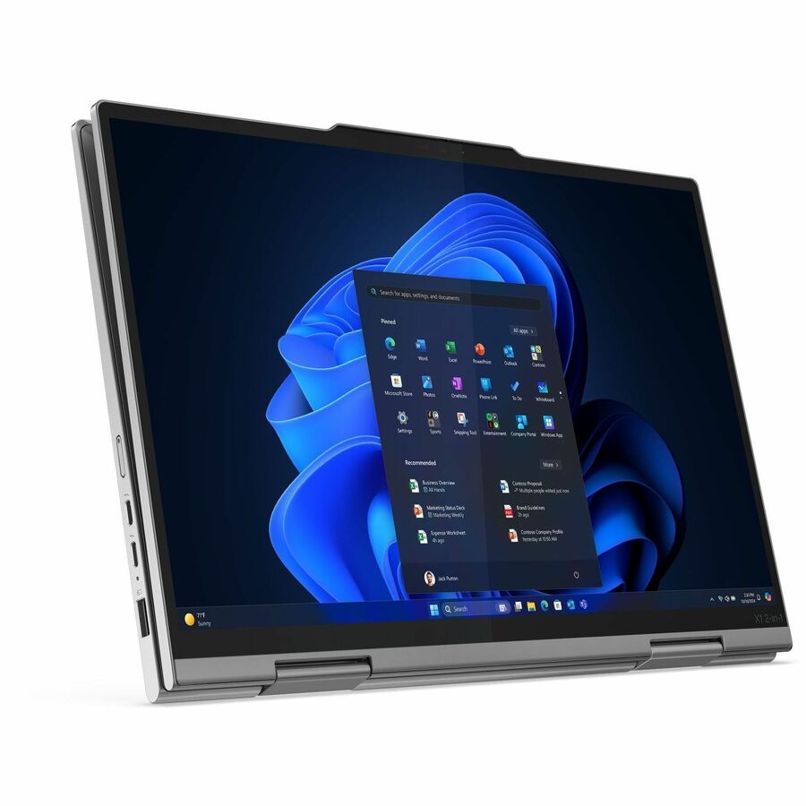 Lenovo Thinkpad X1 Gen 10 21NU0035US 14" Touchscreen Convertible Copilot+ PC 2 in 1 Notebook - WUXGA - Intel Core Ultra 7 258V - Intel Evo Platform - 32 GB - 512 GB SSD - English Keyboard - Gray — 21NU0035US