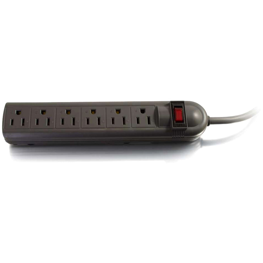 C2G 6-Outlet Power Strip with Surge Suppressor — 29300