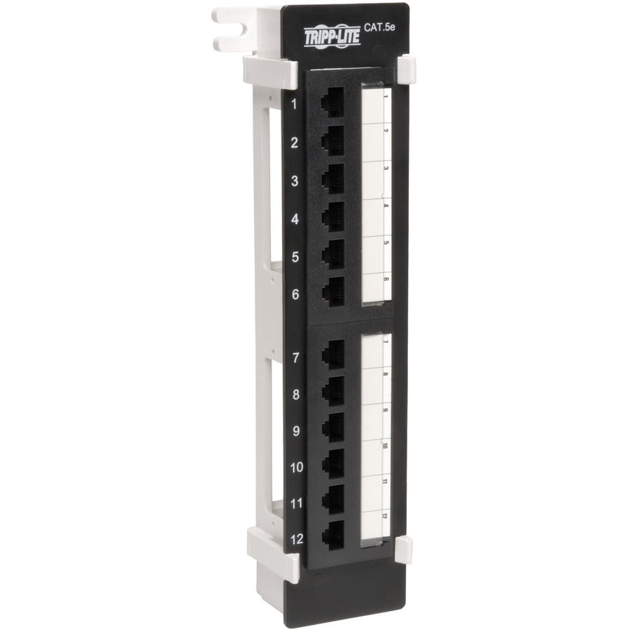 Eaton Tripp Lite Series 12-Port Wall-Mount Cat5e Patch Panel, 568B, RJ45 Ethernet, TAA — N050-012