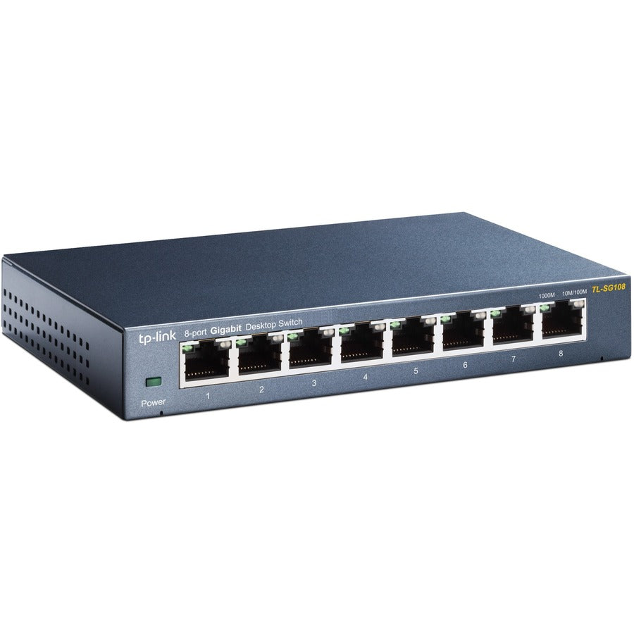 TP-LINK TL-SG108 - 8 Port Gigabit Unmanaged Ethernet Network Switch — TL-SG108