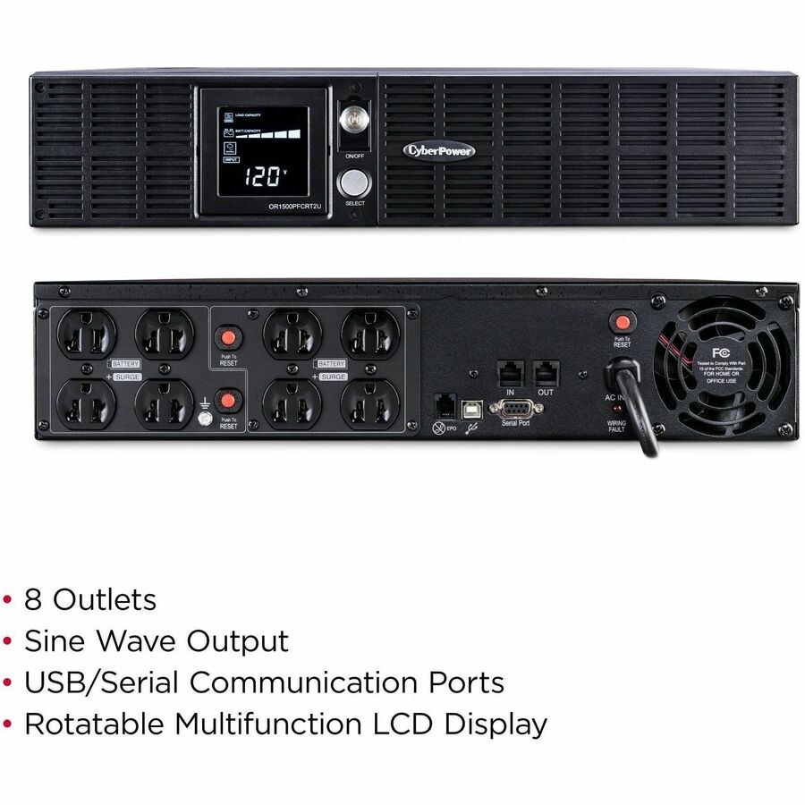 CyberPower OR1500PFCRT2U PFC Sinewave UPS Systems — OR1500PFCRT2U
