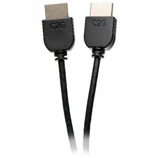 C2G 2ft (0.6m) C2G Plus Series Slim Flexible HDMI™ Cable with Low Profile Connectors - 4K 60Hz - M/M — 41362
