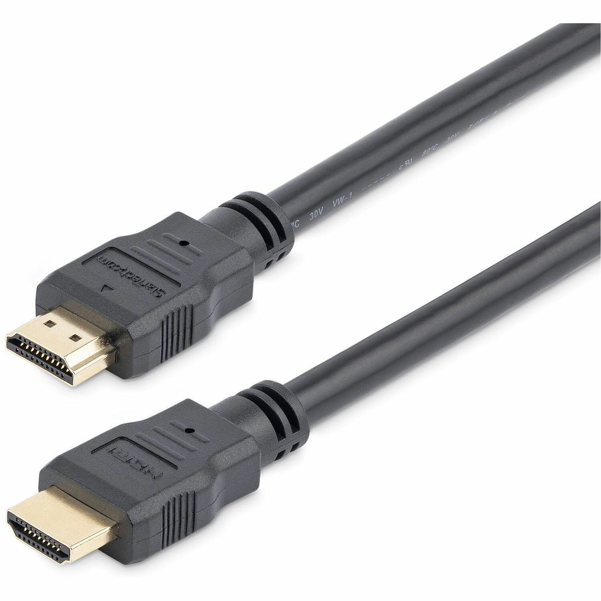 StarTech.com 3ft/91cm HDMI Cable, 4K High Speed HDMI Cable with Ethernet, Ultra HD 4K 30Hz Video, HDMI 1.4 Cable, HDMI Monitor Cord, Black — HDMM3
