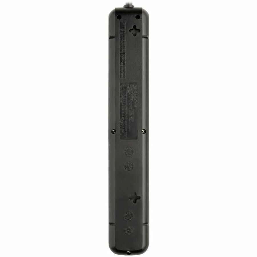 Eaton Tripp Lite Series Protect It! 7-Outlet Surge Protector, 6 Right-Angle Outlets, 4 ft. (1.22 m) Cord, 1080 Joules, Diagnostic LED, Black Housing — TLP74RB