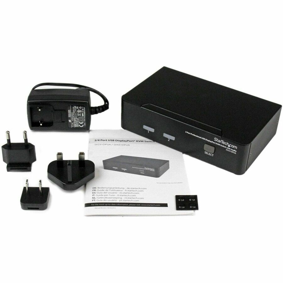 StarTech.com 2 Port USB DisplayPort KVM Switch with Audio — SV231DPUA