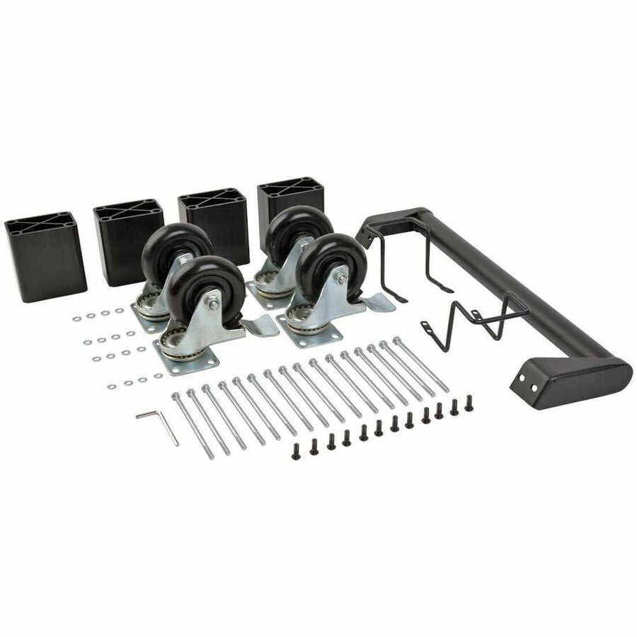 Eaton Tripp Lite Series Mobile Cart Conversion Kit with Handle, Casters and Power Cord Manager for 16-Device AC and USB Charging Stations — CSHANDLEKIT2