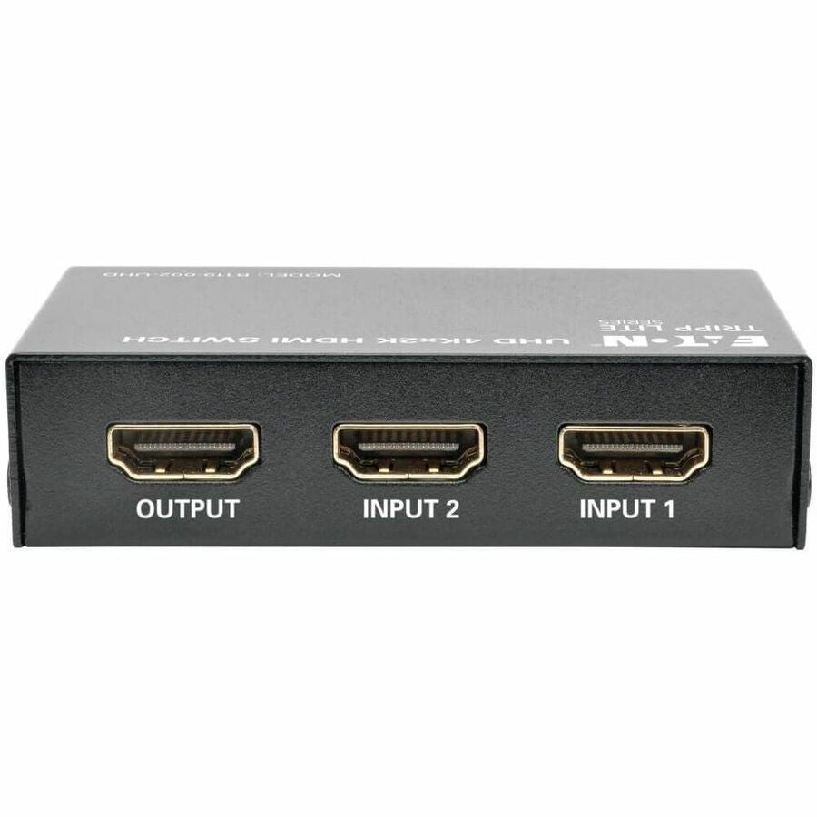Eaton Tripp Lite Series 2-Port HDMI Switch with Remote Control - 4K @ 60 Hz, 4:4:4, HDR, 3D, HDCP 2.2, EDID — B119-002-UHD