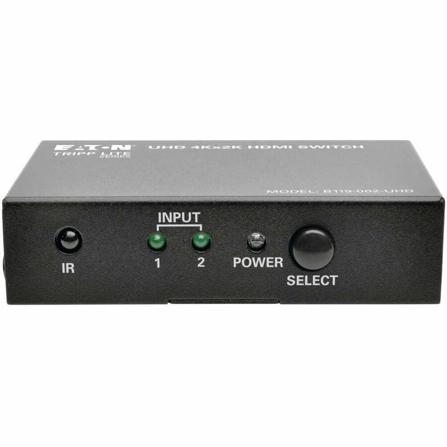 Eaton Tripp Lite Series 2-Port HDMI Switch with Remote Control - 4K @ 60 Hz, 4:4:4, HDR, 3D, HDCP 2.2, EDID — B119-002-UHD