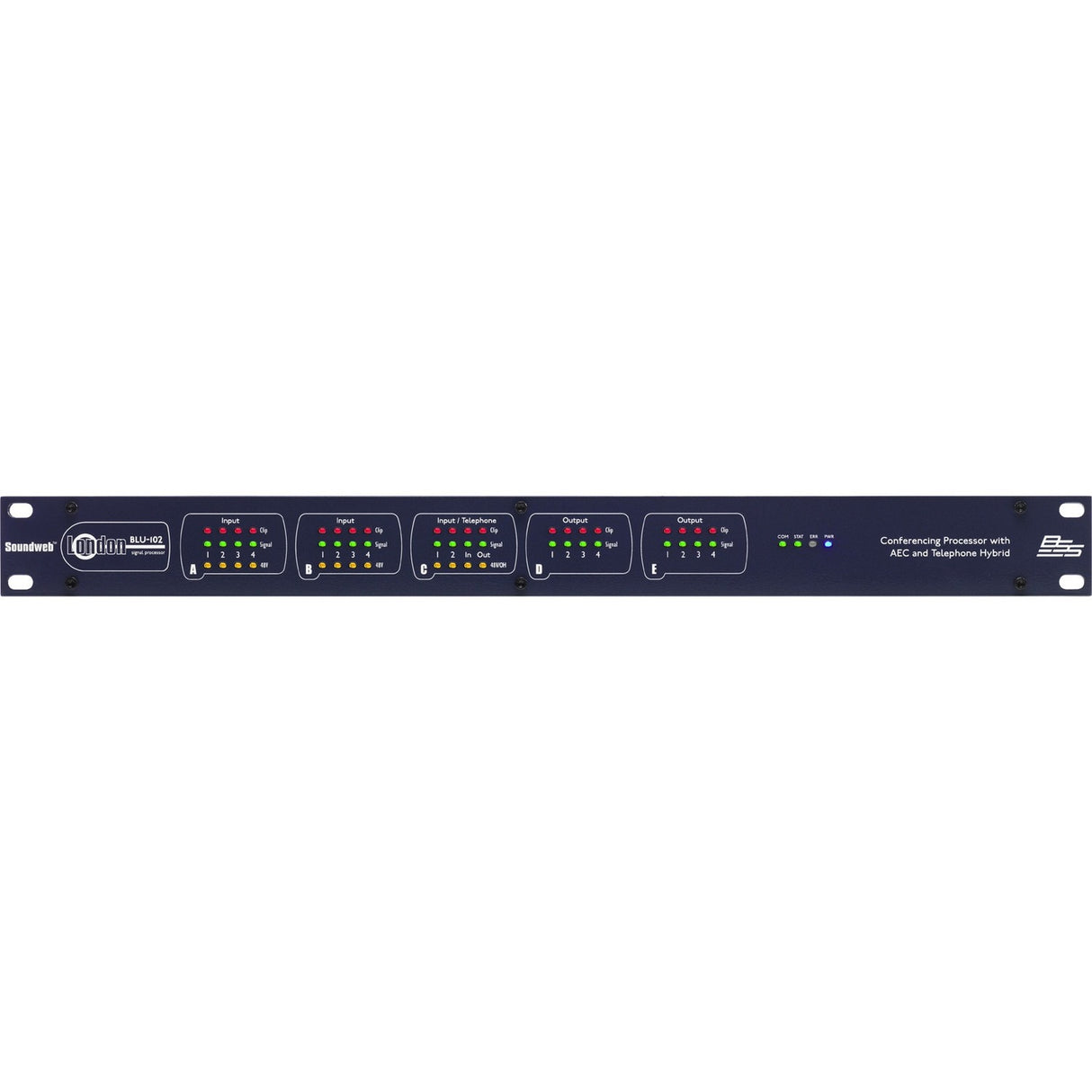 BSS Conferencing Processor with AEC and Telephone Hybrid — BSSBLU102M