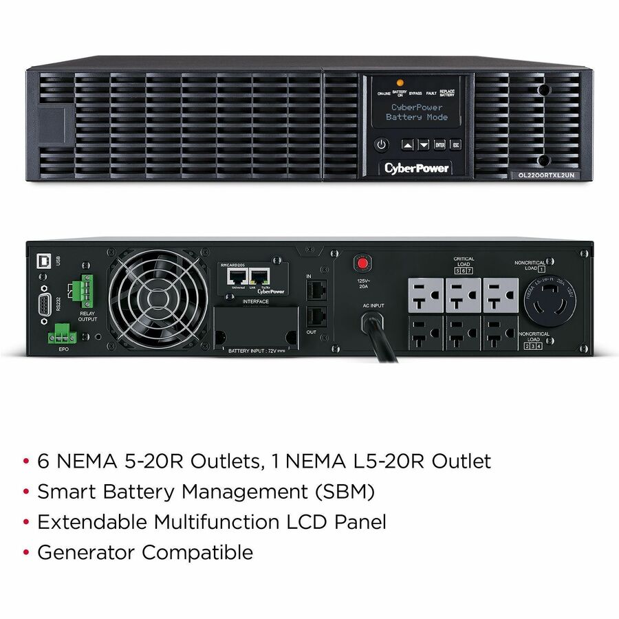 CyberPower OL2200RTXL2UN Smart App Online UPS Systems — OL2200RTXL2UN