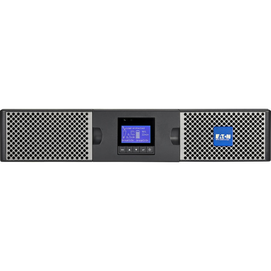 Eaton 9PX 2200VA 2000W 208V Online Double-Conversion UPS - L6-20P, 8 C13, 2 C19 Outlets, Lithium-ion Battery, Cybersecure Network Card Option, 2U Rack/Tower — 9PX2200GRT-L