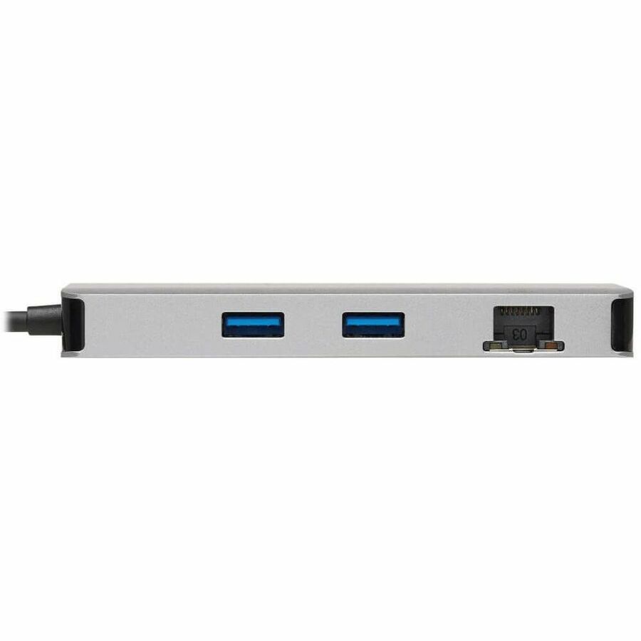 Eaton Tripp Lite Series USB-C Dock, Dual Display - 4K 60 Hz HDMI, USB 3.x (5Gbps) Hub Ports, GbE, Memory Card, 100W PD Charging, Gray — U442-DOCK8G-GG