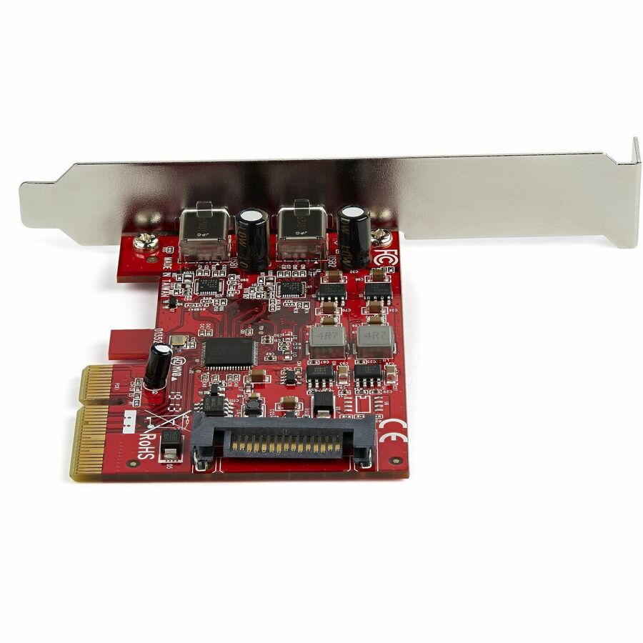 StarTech.com 2-Port USB 3.2 Gen 2 PCIe Card, USB-C 10Gbps PCI Express 3.0 x4 Controller, USB Type-C, Data Only, Windows/macOS/Linux, TAA — PEXUSB312C3