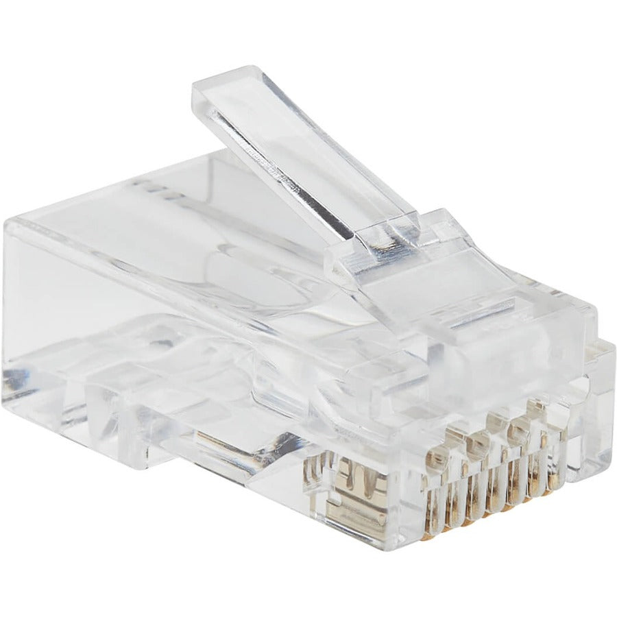 Eaton Tripp Lite Series Cat6 RJ45 Pass-Through UTP Modular Plug, 100 Pack, TAA — N232-100-UTP