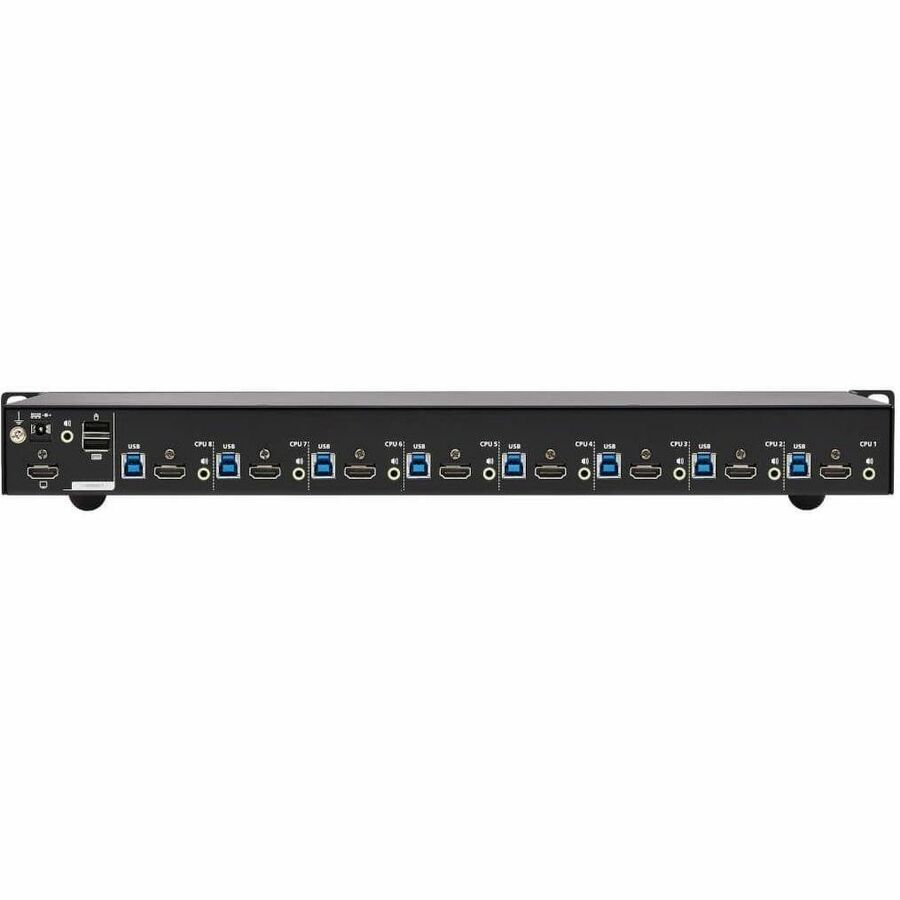 Eaton Tripp Lite Series 8-Port 4K HDMI/USB KVM Switch - 4K 60 Hz Video/Audio, USB Peripheral Sharing, 1U Rack-Mount, TAA — B024-H4U08