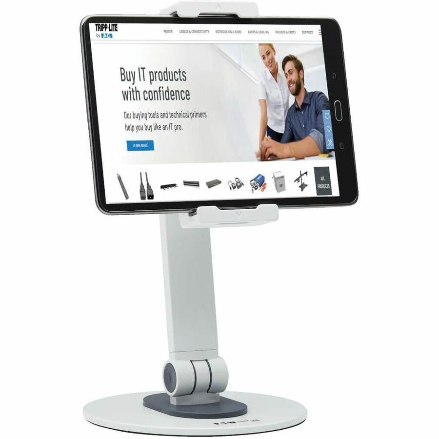 Eaton Tripp Lite Series Full-Motion Smartphone and Tablet Desktop Mount, White — DMTB413