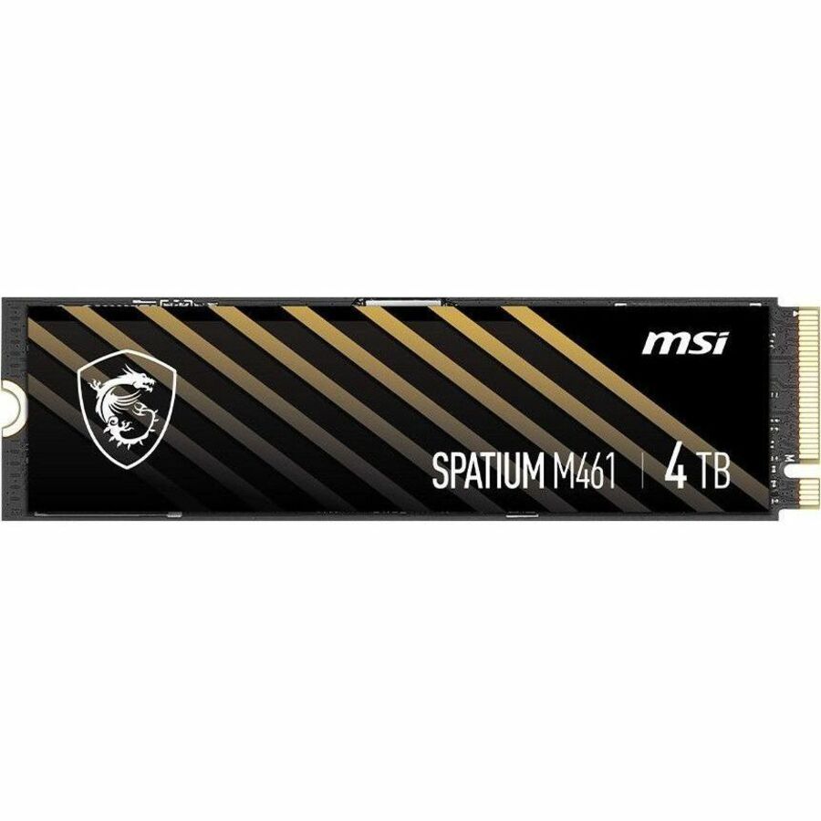MSI SPATIUM M461 SM461N4TB 4 TB Solid State Drive - M.2 2280 Internal - PCI Express NVMe (PCI Express NVMe 4.0 x4) — SM461N4TB