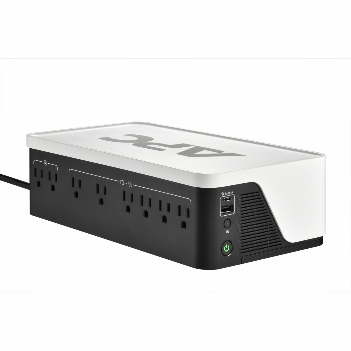 APC Back-UPS, 900VA/540W, Floor/Wall Mount, 120V, 8x NEMA 5-15R outlets, USB Type A + C Ports — BE900G3