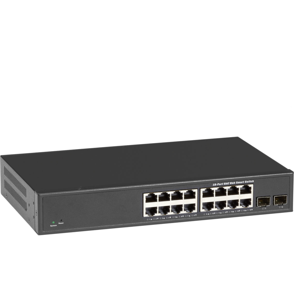 Black Box Gigabit Ethernet Switch - Web Smart Eco Fanless, 18-Port — LGB2118A-R2