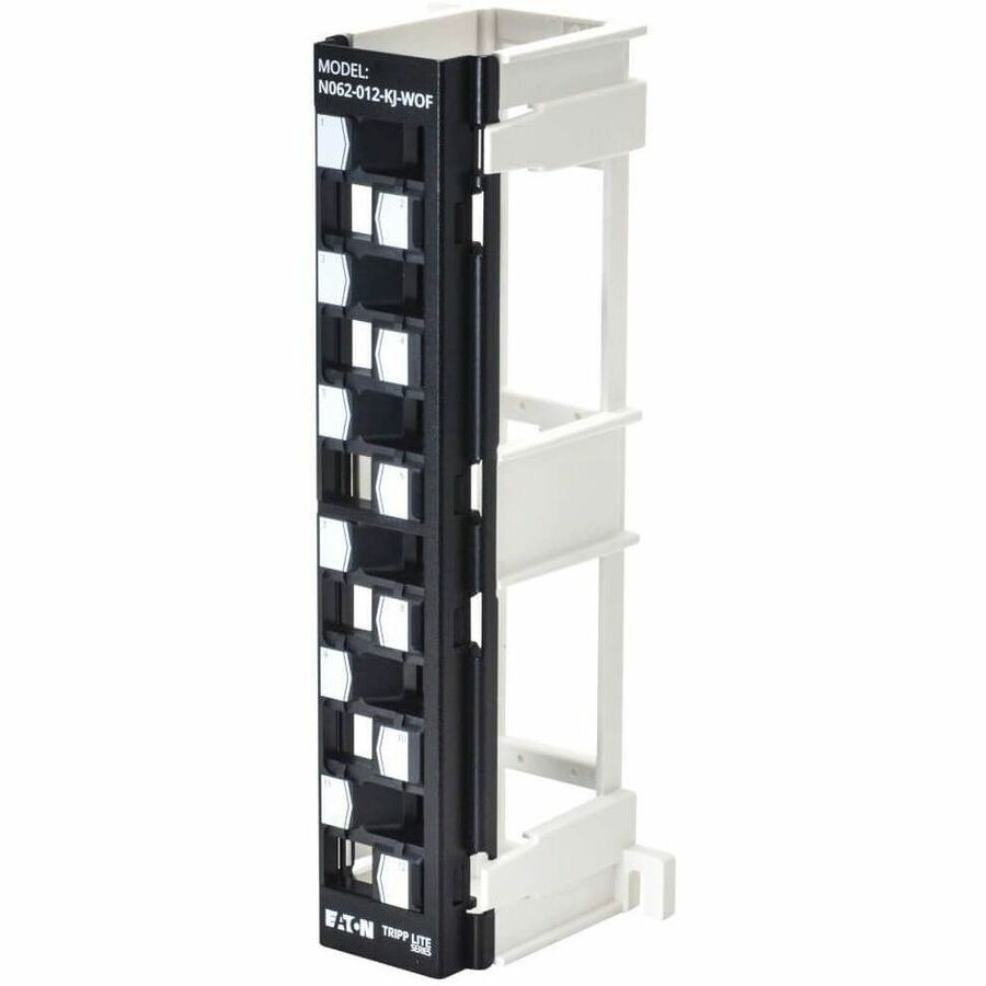 Eaton Tripp Lite Series 12-Port Wall-Mount Patch Panel for UTP Keystone Jacks, Offset Ports, TAA — N062-012-KJ-WOF