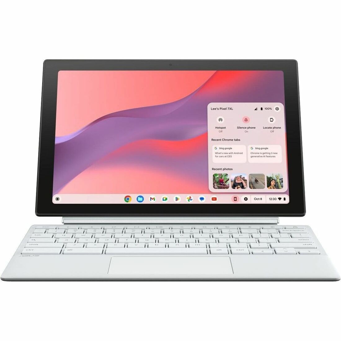 Asus Chromebook Detachable CM3 CM3001DM2A-YZ44T-S 10.5" Touchscreen Rugged Detachable 2 in 1 Chromebook - WUXGA - Octa-core (ARM Cortex A76 + Cortex A55) - 4 GB - 64 GB Flash Memory - Foggy Silver — CM3001DM2A-YZ44T-S