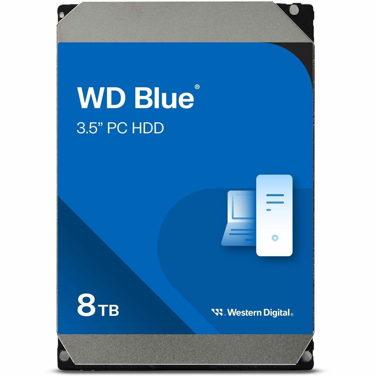 WD Blue WD80EAAZ 8 TB Hard Drive - 3.5" Internal - SATA (SATA/600) - Conventional Magnetic Recording (CMR) Method — WD80EAAZ
