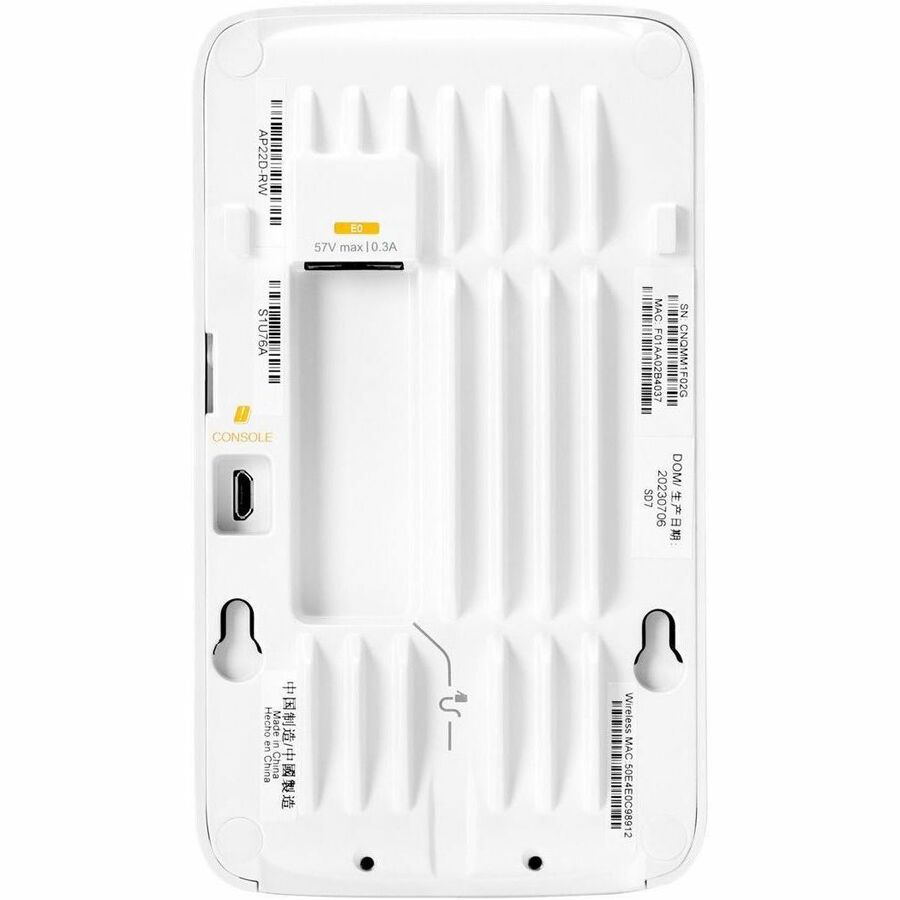 HPE Instant On AP22D Dual Band Wi-Fi 6 802.11ax 1.70 Gbit/s Wireless Access Point — S0J32A