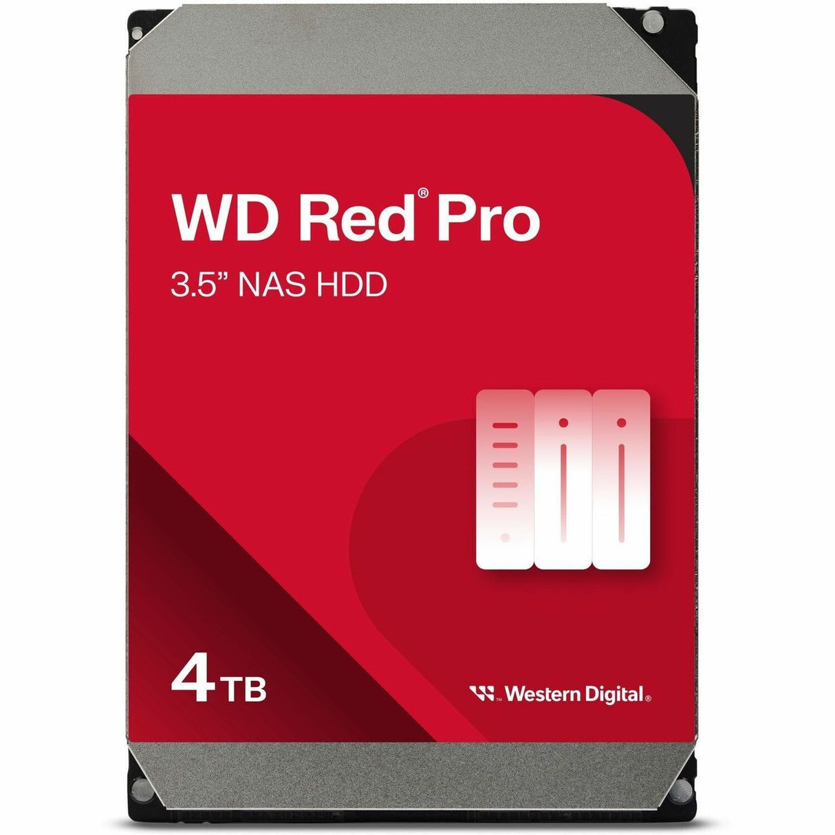 WD Red Pro WD4005FFBX 4 TB Network Hard Drive - 3.5" Internal - SATA (SATA/600) - Conventional Magnetic Recording (CMR) Method — WD4005FFBX