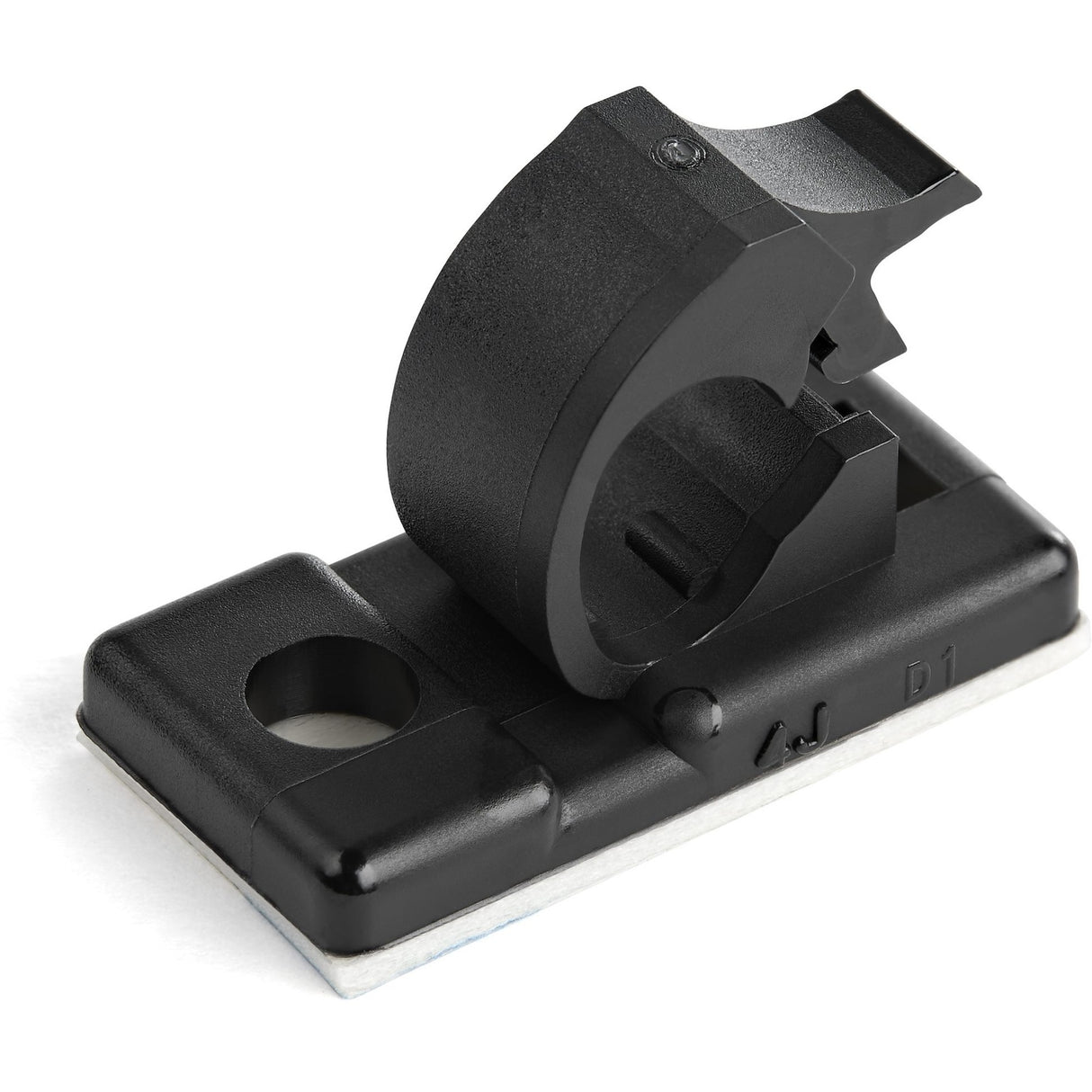 StarTech.com 100 Self Adhesive Cable Management Clips - Ethernet/Network Cable/Office Desk Cord Organizer - Sticky Wire Holder/Clamp Black — CBMCC1
