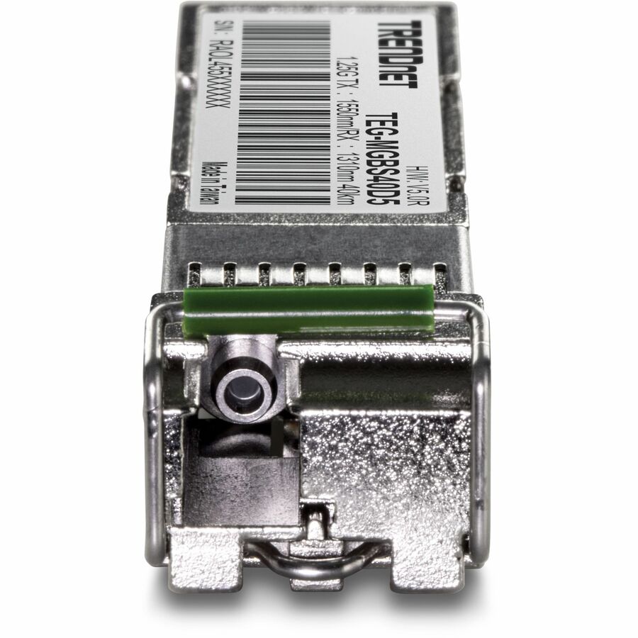 TRENDnet SFP to RJ45 Dual Wavelength Single-Mode LC Module; TEG-MGBS40D5; Must Pair with TEG-MGBS40D3 or a Compatible Module; Up to 40km (24.9 miles); Standard SFP Slot Compatible; Lifetime Protection