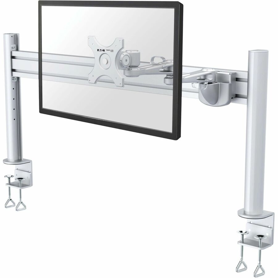 Eaton Tripp Lite Series Dual-Extension Monitor Mount for Slat Wall System, 13" to 32" Displays, TAA — DMSW1332LTAA