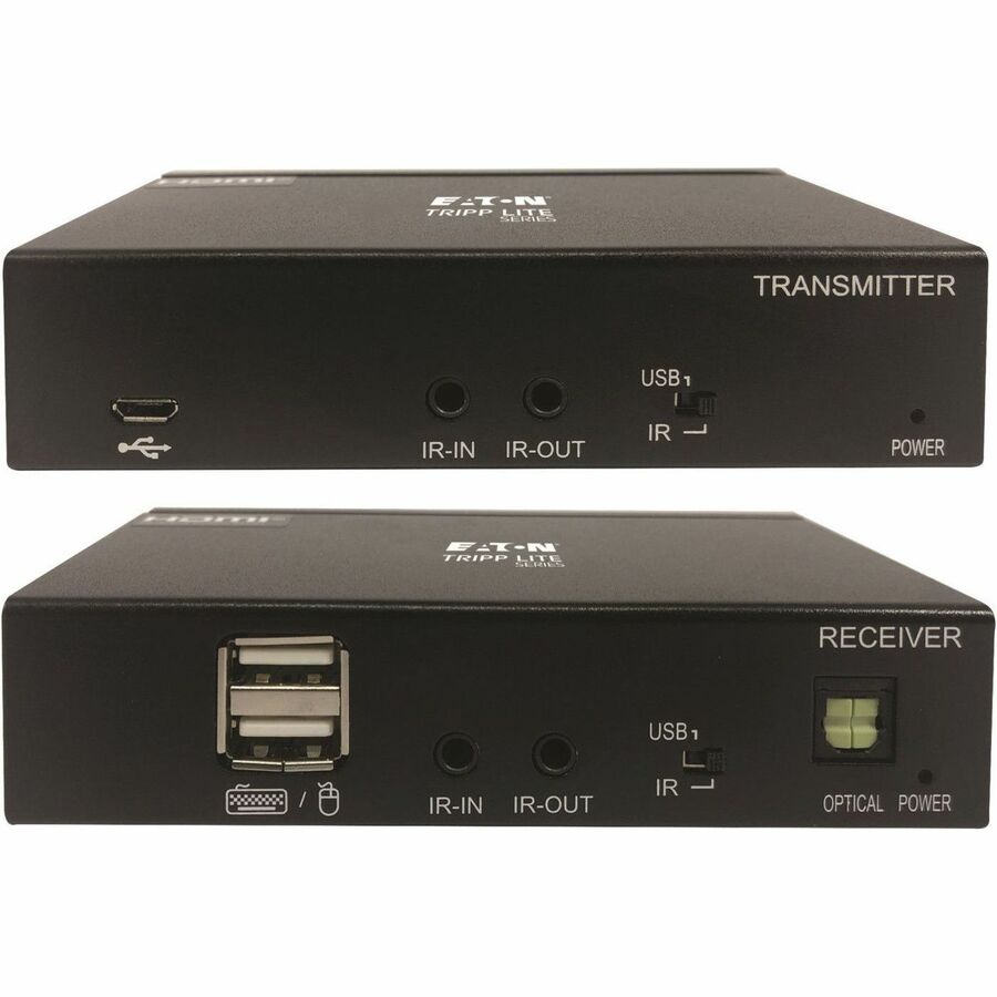 Eaton Tripp Lite Series DisplayPort over Cat6 Extender Kit, Transmitter/Receiver, 4K 60 Hz, 4:4:4, Power over Cable, 230 ft. (70 m), TAA — B127A-1A1-BDBDA