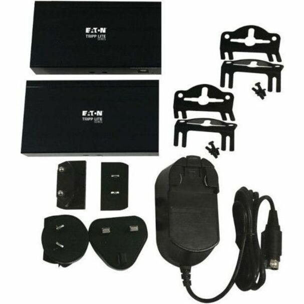 Eaton Tripp Lite Series DisplayPort over Cat6 Extender Kit, Transmitter/Receiver, 4K 60 Hz, 4:4:4, Power over Cable, 230 ft. (70 m), TAA — B127A-1A1-BDBDA