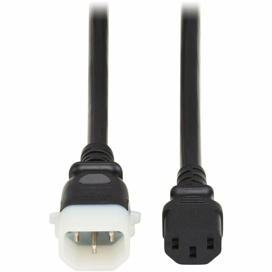 Eaton Tripp Lite Series PDU Power Cord, C13 to P-Lock C14 - Heavy-Duty, 15A, 250V, 14 AWG, 6 ft. (1.8 m), Black — P005-E06