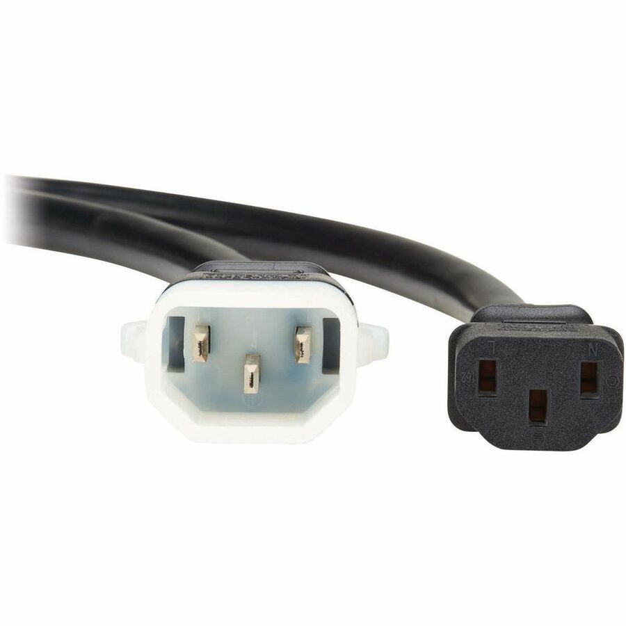 Eaton Tripp Lite Series PDU Power Cord, C13 to P-Lock C14 - Heavy-Duty, 15A, 250V, 14 AWG, 6 ft. (1.8 m), Black — P005-E06
