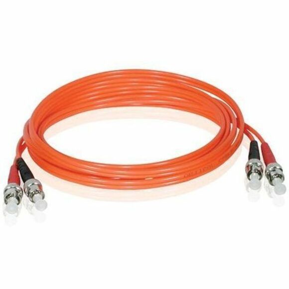 C2G 2m ST-ST 62.5/125 Duplex Multimode OM1 Fiber Cable - Orange - 6ft — 5575
