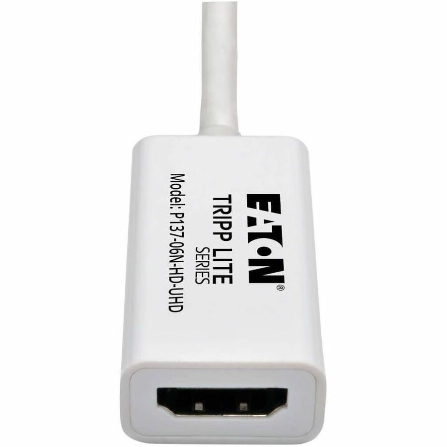 Eaton Tripp Lite Series Keyspan Mini DisplayPort to HDMI Active Adapter Video Converter (M/F) - 4K, DP1.2, 6 in. — P137-06N-HD-UHD