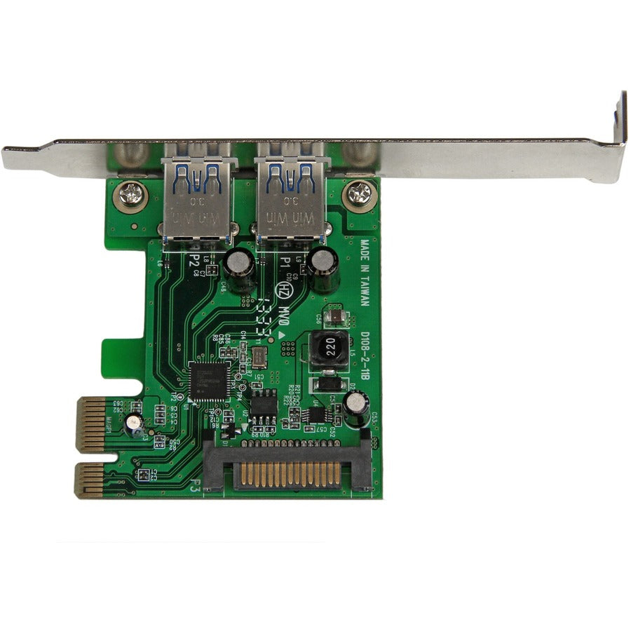 StarTech.com 2 Port PCI Express (PCIe) SuperSpeed USB 3.0 Card Adapter with UASP - SATA Power - 5Gbps — PEXUSB3S24