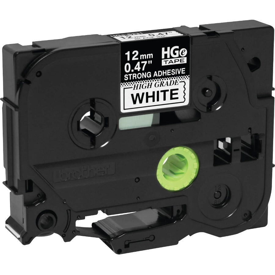 Brother HGES2315PK Black on White Extra-Strength Adhesive Label Tape — HGES2315PK
