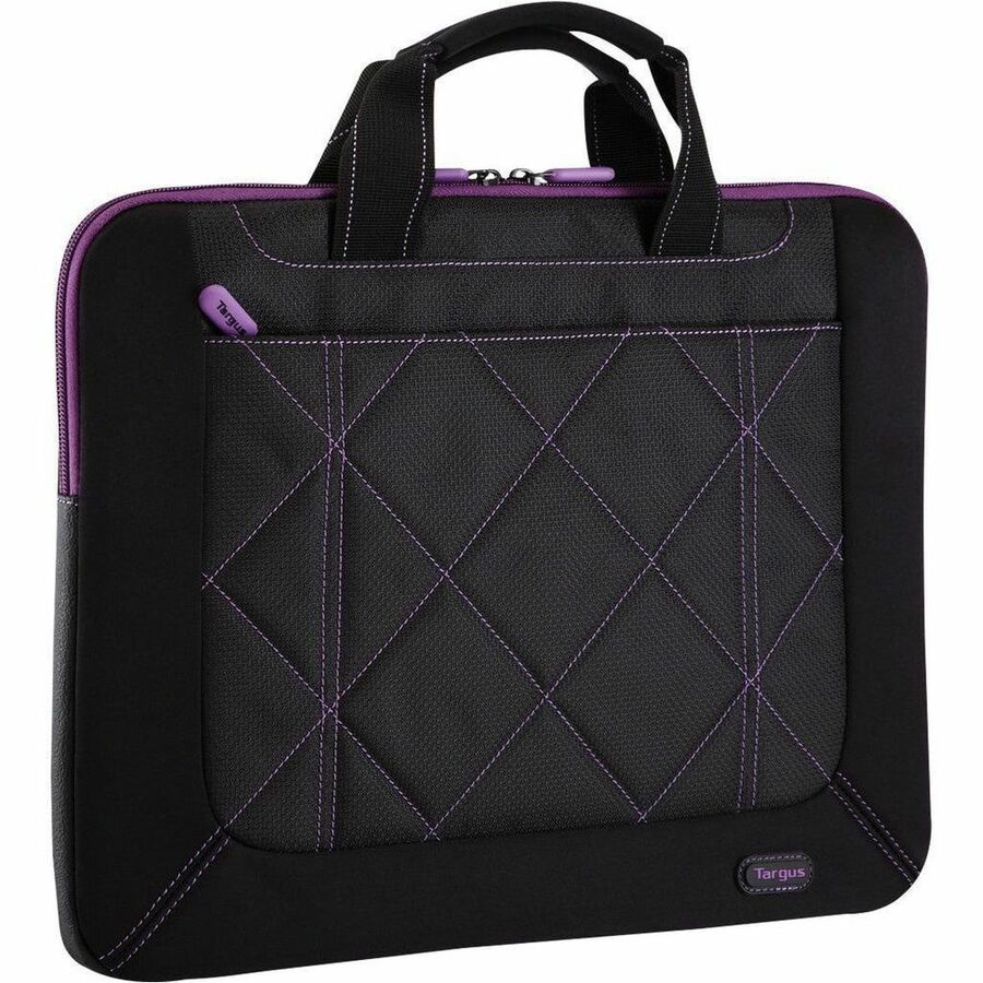 Targus Pulse TSS57401US Carrying Case (Sleeve) for 14" to 16" Notebook - Black, Purple - TAA Compliant — TSS57401US