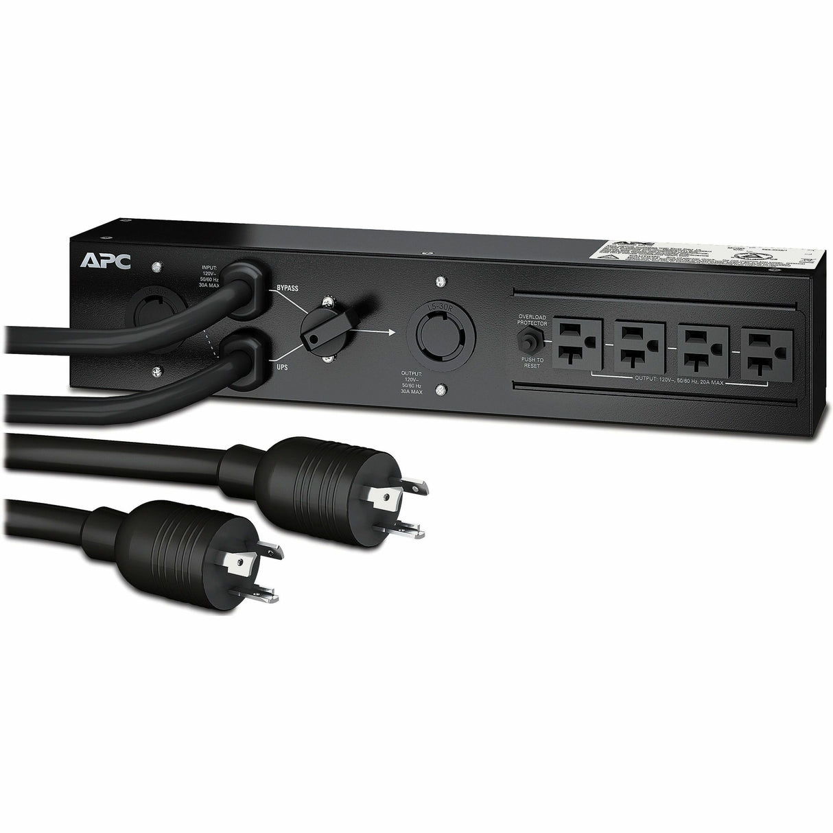 APC SERVICE BYPASS PDU, 120V 30AMP W/ (4) NEMA 5-20R AND (1) L5-30R — SBP3000RM