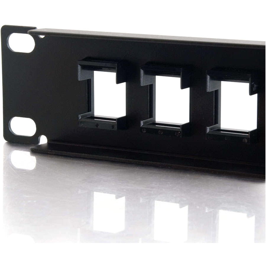 C2G 16-Port Patch Panel - Blank Keystone - 1U - 19" — 03858