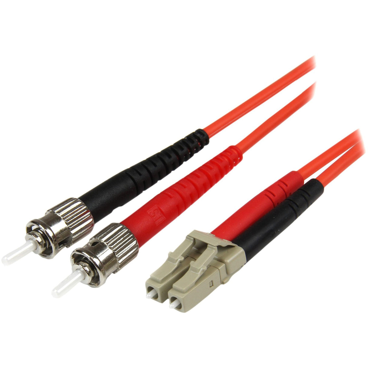 StarTech.com 1m Fiber Optic Cable - Multimode Duplex 50/125 - LSZH Fiber Jumper Cord - LC/ST — 50FIBLCST1